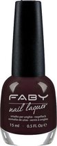 Faby Nagellak Look At Me Only In The Dark 15 Ml Donkerpaars