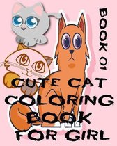 cute cat coloring book for girl