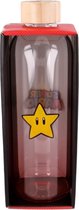 Grote fles - STOR - Super Mario Bros - Glas met siliconen hoes - Herbruikbaar - 1030 ml