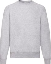 Fruit Of The Loom Unisex Raglan Mouwen Belcoro® Sweatshirt (Heather Grijs)