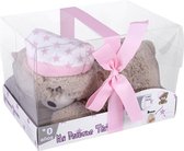 Interbaby Knuffelbeer Met Zadenzak Junior 11 Cm Pluche Roze