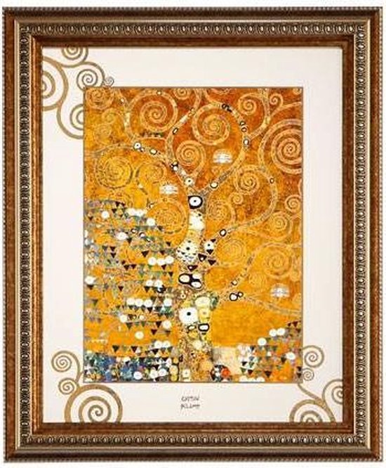 Goebel® - Gustav Klimt | Schilderij "De levensboom" | Limited Edition