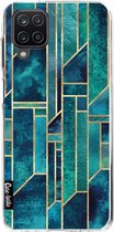 Casetastic Samsung Galaxy A12 (2021) Hoesje - Softcover Hoesje met Design - Blue Skies Print