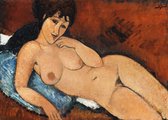 Poster Amedeo Modigliani - Female nude - Naakte Vrouw - Kunst Druk