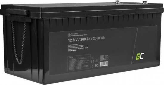 partner Ingrijpen liberaal Lithium-ijzerfosfaat LiFePO4 batterij 12V 12.8V 200Ah voor zonnepanelen,  campers en... | bol.com
