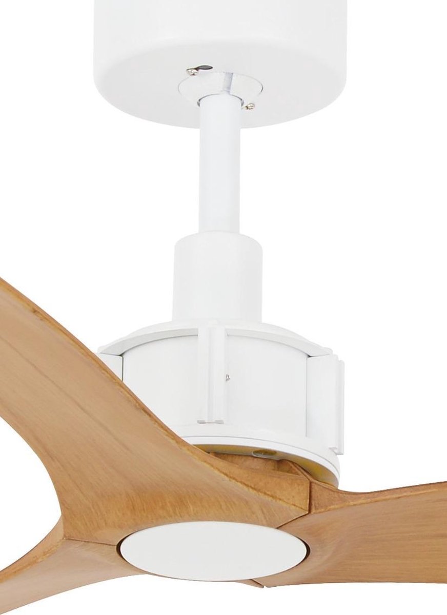 Plafondventilator Beacon Lucci Air Viceroy Wit met Teakhouten bladen 212918