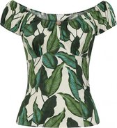 Hell Bunny Rainforest 50's Top Ivoor