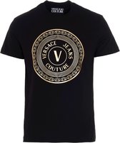 Versace Jeans Couture V-Embleem T-shirt Zwart  Heren maat XL