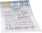 Marianne Design Clear stamps - proost