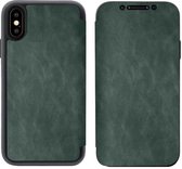 iPhone XR Bookcase Hoesje - Leer - Siliconen - Book Case - Flip Cover - Apple iPhone XR - Groen