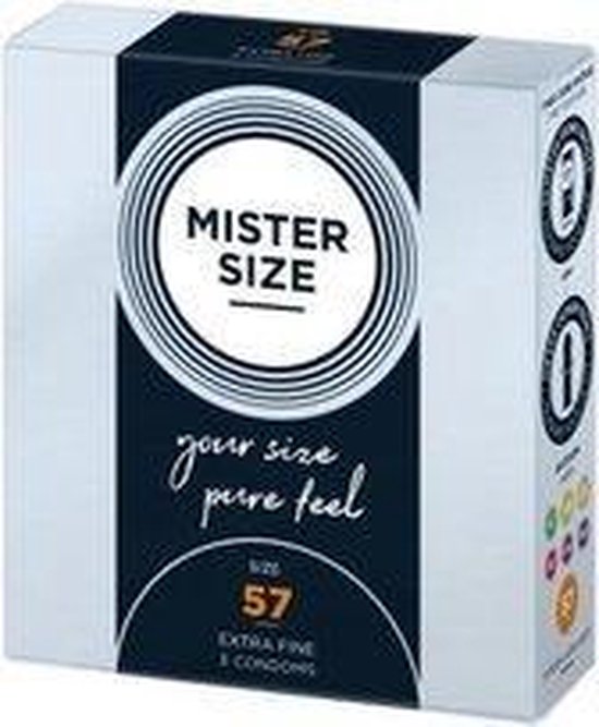 MISTER.SIZE 57 mm Condooms 3 stuks