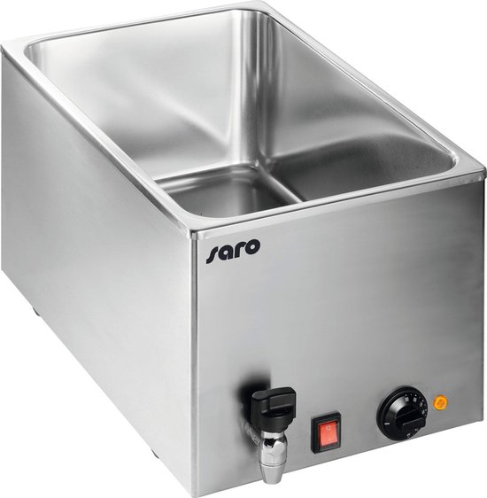 Bain Marie, Elektrisch, Tafelmodel, Aftapkraan, Model BMH 210, Saro 172-3015