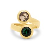 Melano Vivid Stand Strong ring set - dames - goudkleurig - maat 52