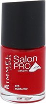 Rimmel London Salon Pro With Lycra Nailpolish - 323 Riviera Red - Nagellak