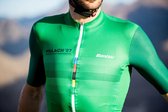 Santini Fietsshirt korte mouwen Heren Groen - S/S Jersey Grandi Campioni Crown - M