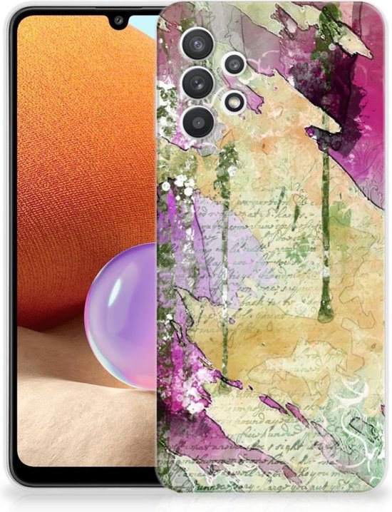 Coque Téléphone pour Samsung Galaxy A32 4G TPU étui Peinture Lettre