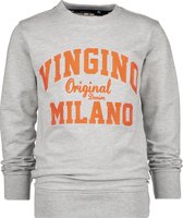 Vingino Sweater Milano Jongens Katoen Grijs/oranje Maat 176