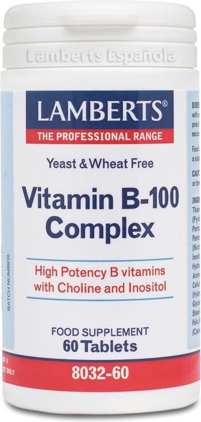 Lamberts Vitamine B100 Complex - 60 Tabletten