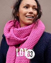 Bo | Lange knitted Gebreide Sjaal | Pink