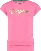 Vingino T-shirt Essentials Met Logo Meisjes Katoen Roze Mt 116