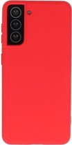 Lunso - Softcase hoes -  Samsung Galaxy S21 - Rood