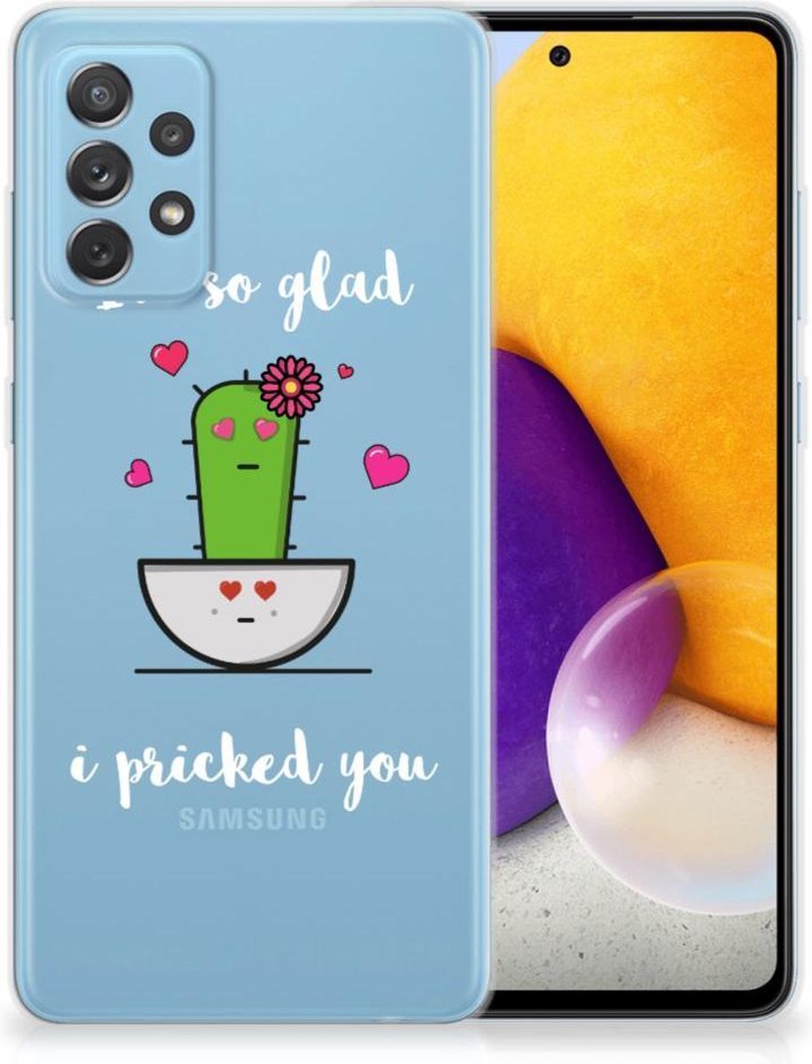 Samsung Galaxy A72 Telefoonhoesje met Naam Cactus Glad