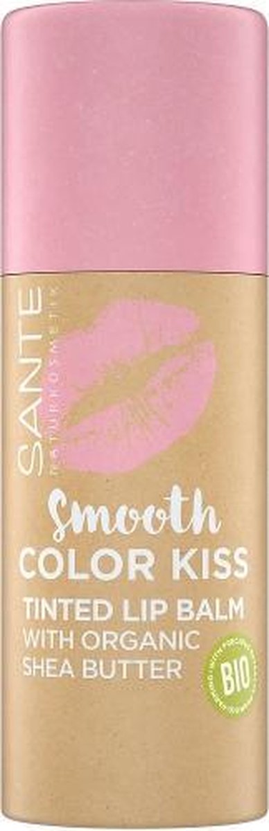 Goedkoopste SANTE Smooth Color Kiss lipbalsem 04 Soft Rosé Vrouwen 4,5 g
