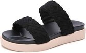 Outdoor Casual Simple Antislip Slijtvaste Weave Beach Sandalen voor Dames (Kleur: Zwart Maat: 37)