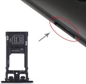 SIM-kaarthouder + SIM-kaarthouder + Micro SD-kaarthouder voor Sony Xperia XZ2 Compact (zilver)