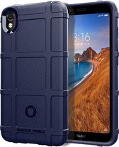 Schokbestendige beschermhoes Volledige dekking Siliconen hoesje voor Xiaomi Redmi 7A (blauw)