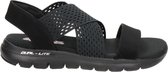 Skechers Flex Appeal 2.0 dames sandaal - Zwart - Maat 40