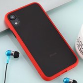 Voor iPhone XR Skin Hand Feeling Series Anti-fall Frosted PC + TPU Case (rood)