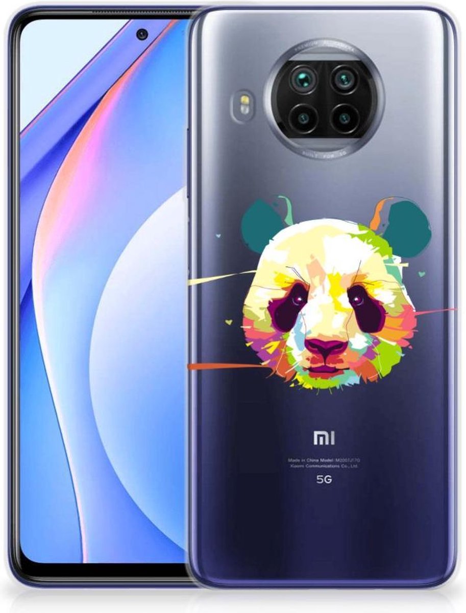 Xiaomi Mi 10T Lite Telefoonhoesje met Naam Panda Color