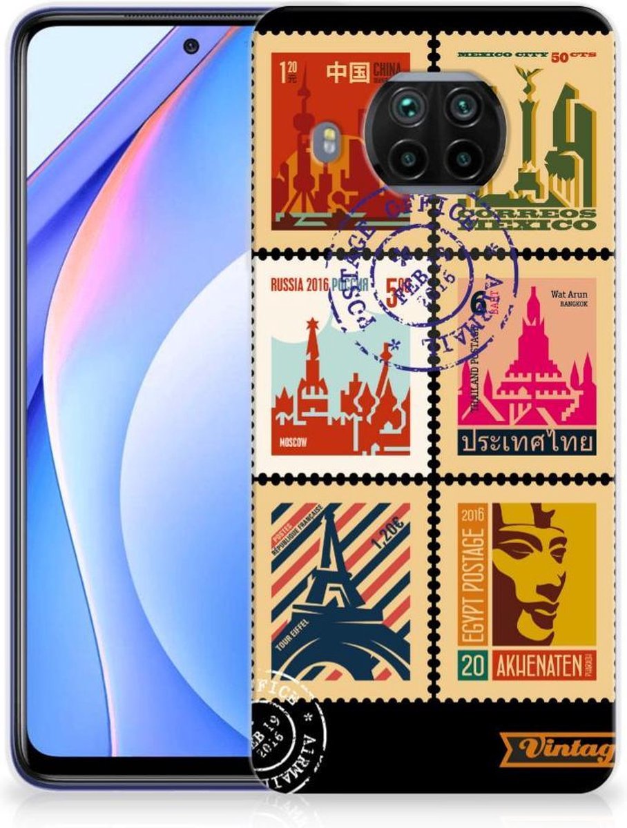 Xiaomi Mi 10T Lite Siliconen Back Cover Postzegels
