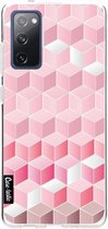 Casetastic Samsung Galaxy S20 FE 4G/5G Hoesje - Softcover Hoesje met Design - Cubes Vibe Print