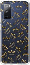 Casetastic Samsung Galaxy S20 FE 4G/5G Hoesje - Softcover Hoesje met Design - The Crown Print