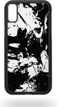 Abstract black and white art Telefoonhoesje - Apple iPhone XR