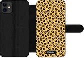 Wallet case - geschikt voor iPhone 11 - Luipaardprint