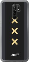 6F hoesje - geschikt voor Xiaomi Redmi 9 -  Transparant TPU Case - Ajax Europees Uitshirt 2020-2021 #ffffff