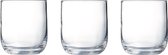 18x Stuks tumbler waterglazen/drinkglazen transparant 230 ml - Glazen - Drinkglas/waterglas/sapglas
