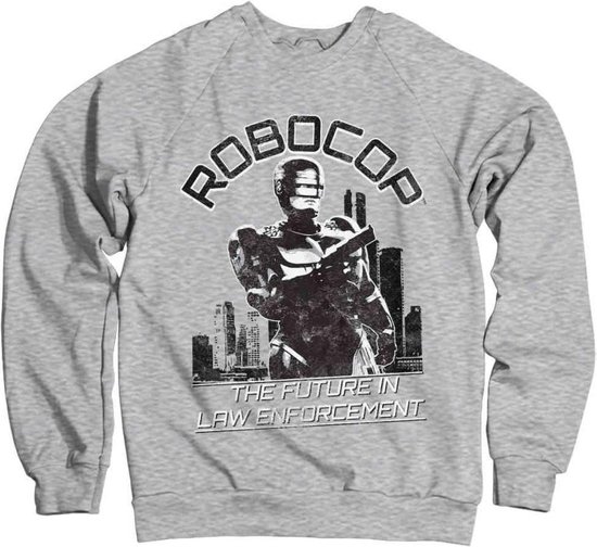 Robocop Sweater/trui -S- The Future In Law Enforcement Grijs