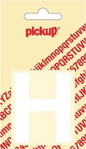 Pickup plakletter Helvetica 60 mm - wit H