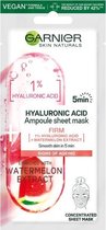 Skin Naturals Hyaluronic Acid Ampoule Sheet Mask - Strength Of Ampoules In + Textile Mask With Hyaluronic Acid And Watermelon Extract