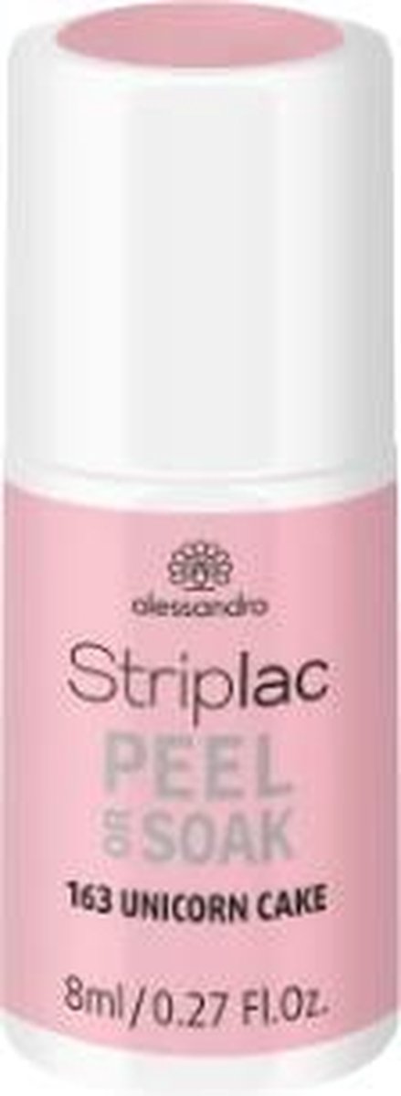 Goedkoopste alessandro Striplac Peel or Soak Unicorn Cake nagel gel coat 8 ml Roze