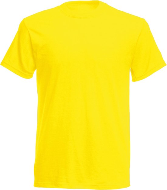 Fruit Of The Loom T-shirt à manches courtes Original Full Cut Screen Stars pour homme (jaune)