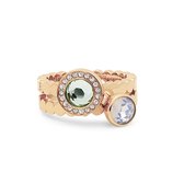 Melano Twisted Bring Me Anywhere ring set - dames - rosekleurig - maat 54