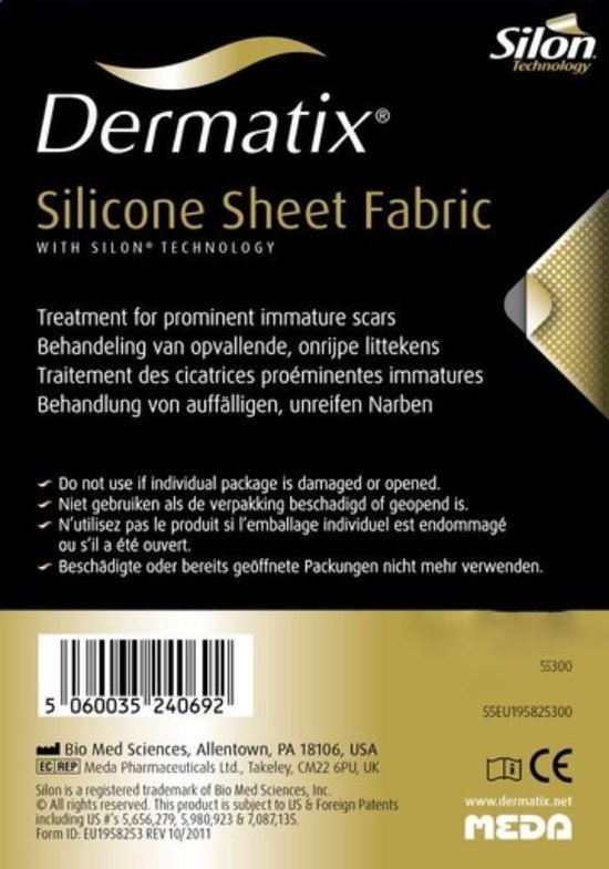 betalen factor Uitgraving Dermatix Silicone Sheet Fabric 20x30cm | bol.com