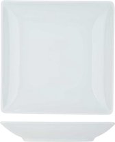 Azia Wit Diep Bord - Rechthoek - 20x20cm