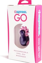 Sqweel Go Rechargeable Oral Sex Simulator - Purple - Clitoral Stimulators