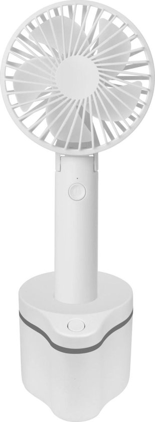 FlinQ Draagbare Ventilator Dockingstation - Handventilator - Tafelventilator - Satiefventilator - Vijf windsnelheden - Wit